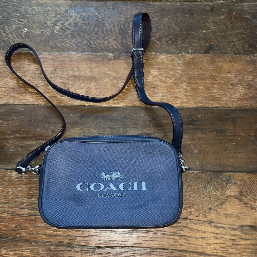 Coach Jes Camera Crossbody in Denim